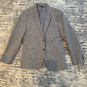 Men's Beige Linen Tailored Slim Fit Blazer